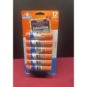 Disappearing Purple School Glue Sticks, Washable, 6 Grams, 12 Count